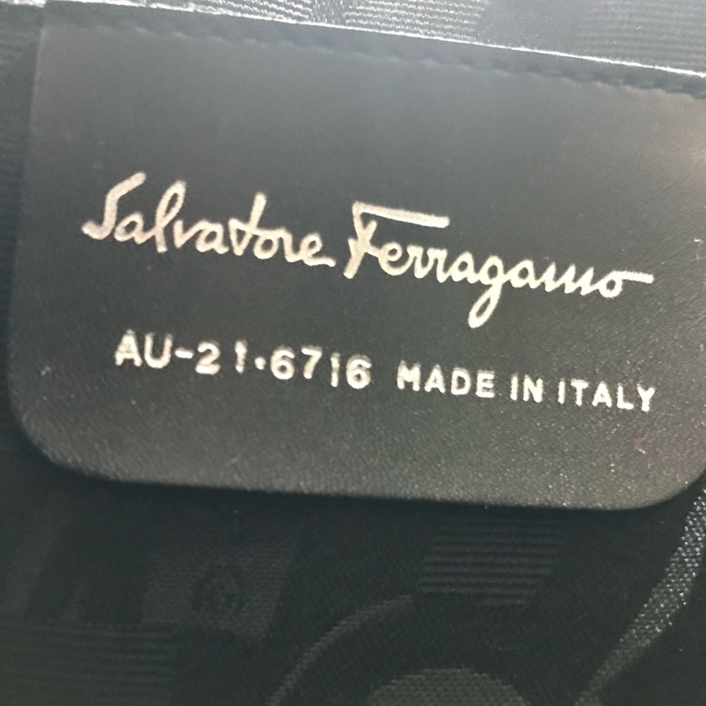 Salvatore Ferragamo Gancini Metal Handbag. - Picture 10 of 16